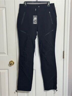 American Stitch Black Cargo Pants with Water-Resistant Zips